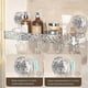 thumbnail image 5 of Light Luxury Style Punch-Free Storage Rack, Shower Organizer Suction, Suction Cup Shelf, Shower Dis, 5 of 5