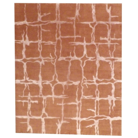 Wahi Rugs Hand Knotted Modern Wave Bo' x Design 8'0"x10'0" -w1046