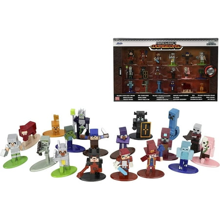 UPC: 0801310334249 | Jada Toys Minecraft Dungeons Nano Metalfigs 1.65 Die-cast Collectible Figures 18-Pack Series 7 Toys for Kids and Adults