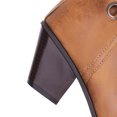 thumbnail image 4 of NECHOLOGY Botas Mujer Zapatos Botines de mujer 2023 otoño e invierno nuevas botas occidentales con cremallera lateral Color sólido botas gruesas con hebilla de cinturón de tacón botas (Yellow, 6.5), 4 of 7