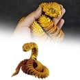 thumbnail image 2 of IAJFHAFS 3D Printed Snake Toys, 3D Printed Animal Figures, Exquisite 3D Printed Cute Animal Toys, Adult Fidget Toys, Printed Cobra Fidget Spinners, 3D Printed Flexible Articulated Cobra Snake​,white, 2 of 5