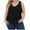 Black, variant on Womens Sleeveless Top,Tank Tops for Women,Womens Summer Solid Color-neck Thread Sports Large Size For Outer Wear Bottoming Short
