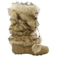 thumbnail image 4 of EZGD Blossom Talia-Hi Women Ladies Mukluk Faux Fur Mid Calf Warm Winter Snow Boots Camel 6.5, 4 of 5