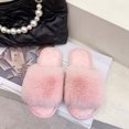 thumbnail image 1 of Pantuflas de spa planas cómodas con espuma viscoelástica de piel sintética de felpa para mujer Comf, 1 of 5