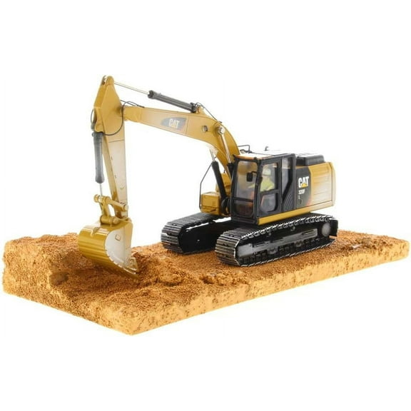 Diecast Masters 1:50 Caterpillar 320F L Excavator Model, Weathered Series Cat Trucks & Construction Equipment | 1:50 Scale Model Diecast Collectible Model 85701