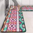 thumbnail image 2 of Kitchen Rugs Sets Of 2,Colorful Geometric Pattern Anti Fatigue Kitchen Mat Rugs Non Slip Washable,Decorative Kitchen Floor Mats for Kitchen,Sink,Laundry,17"x47"+17"x47", 2 of 5