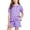 Purple, variant on Amidoa Girls 2 Piece Outfits Summer Clothes Ruffle Sleeve Short Sleeve Cute T-Shirt and Shorts With Pockets Casual Kids Clothing Sets Green Size 7