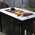 thumbnail image 2 of FIRE PIT MULTIFUNCTIONAL CHINESE HIBACHI COOKING TEA BBQ GRILL PATIO GRILL STOVE TABLE OUTDOOR FURNITURE HEATING PATIO, 2 of 9