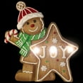 thumbnail image 3 of Gingerbread Cookie Boy with Lighted "Joy" Star Christmas Decoration - 13.5", 3 of 7