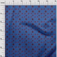 thumbnail image 2 of oneOone Georgette Viscose Blue Fabric Red Insect Sewing Craft Projects Fabric Prints By Yard 42 Inch Wide, 2 of 4
