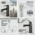 thumbnail image 3 of VIGO Sterling Single Handle Single-Hole Bathroom Faucet in Matte Black, 3 of 13