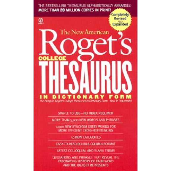 Pre-Owned New American Roget's College Thesaurus in Dictionary Form (Revised & Updated) (Mass Market Paperback) 0451207165 9780451207166