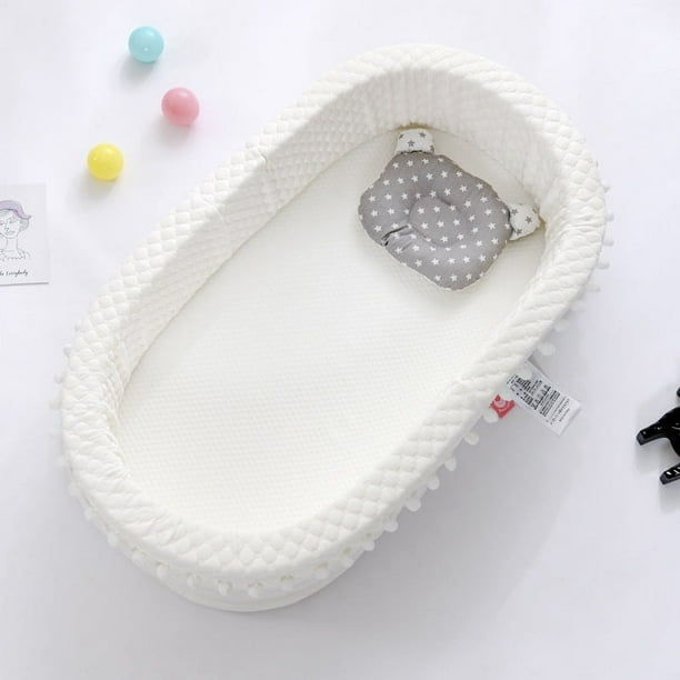 Almohadilla de diafragma para cuna de bebé, desmontable y lavable, plegable, portátil, cama de diafragma biónico