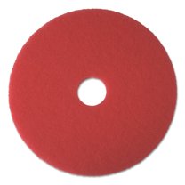 Boardwalk BWK4012RED Floor Buffing Pad – Cleans Wet, Polishes Dry, For Machines (175-600 RPM), Red