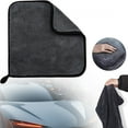thumbnail image 2 of Microfiber Towels, Ultra Absorbent Drying Towel for Cars and Trucks, Without Streaks, Scratches, or Water Spots, 1 Pack, 15.75x15.75", 2 of 9