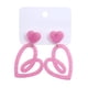 thumbnail image 2 of Pendientes de corazón de tinta rosa para San Valentín, pendientes huecos de Europa y Estados Unidos, pendientes coreanos sencillos, pendientes de oreja, pendientes de amor acrílicos para mujer., 2 of 6