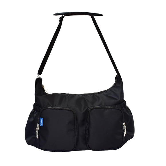 Pañalera Infanti estilo bolso gris