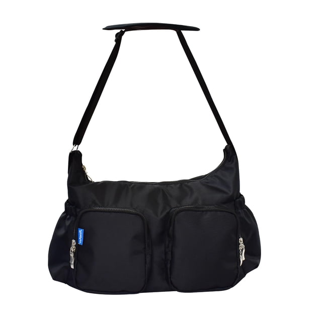 Pañalera Infanti estilo bolso gris