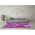 thumbnail image 3 of Ahgly Company Indoor Rectangle Patchwork Purple Transitional Area Rugs, 8' x 12', 3 of 4