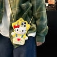 thumbnail image 2 of Cute 3D Yellow Star Kitty Phone Case with Lanyard, Cartoon Silicone Protective Cover for iPhone 17 Pro Max 13 14 15 16 Plus, Kawaii Crossbody Strap Case for Women Girls, 2 of 10