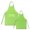 Green, variant on Toptie Cotton Canvas Parent-Child Apron Set-Hot Pink-Kid L/Adult L