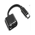 thumbnail image 2 of Adaptador Y Cargador 2 En 1 Tipo C Para Auriculares compatible con celulares Genérico adaptador de audio, 2 of 6
