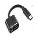 thumbnail image 2 of Adaptador Y Cargador 2 En 1 Tipo C Para Auriculares compatible con celulares Genérico adaptador de audio, 2 of 6