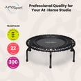 thumbnail image 3 of JumpSport 350f Indoor Lightweight 39-Inch Folding Fitness Trampoline, Black, 3 of 11