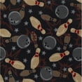 thumbnail image 3 of Games People Play - Gaming & Sports Area Rugs Retro Bowl, 5'4" x 7'8", Midnight, 3 of 3