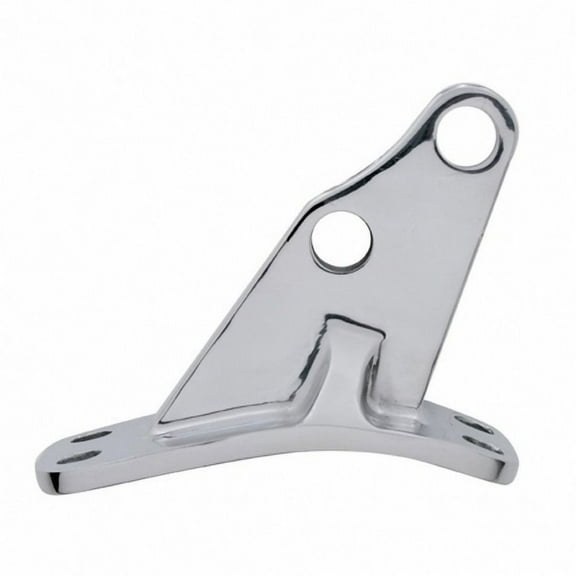 United Pacific 21325 Exhaust Bracket   Stainless, Angled, For Peterbilt