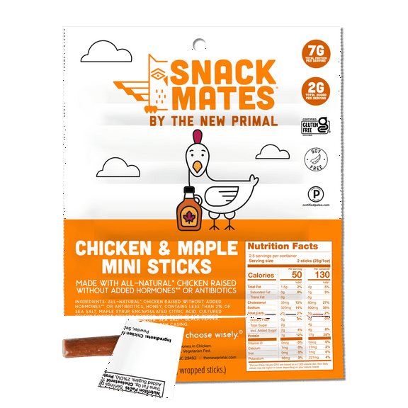 The New Primal Snack Mates Chicken and Maple, 2.5 oz
