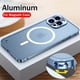 thumbnail image 2 of Funda de teléfono Magsafe con marco de Metal de aleación de aluminio de lujo para Iphone 11 12 13 14 Pro Max Mini soporte para carga inalámbrica magnética, 2 of 4