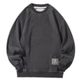 thumbnail image 1 of toraway Chandails en Molleton à Col Rond pour Hommes, Pull en Velours Côtelé Ample, Style Coréen, Grande Taille, Mode Décontractée, Sports, XXXXL, 1 of 2