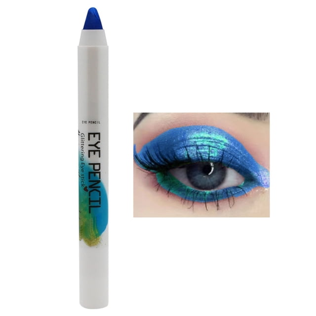 LPSSTORE Eye Shadow Pen Eye Shadow Stick High Gloss Fine Pearl Light Does Not Take Off Makeup Waterproof Metal Eye Shadow Stick Crayon