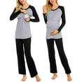 thumbnail image 2 of Celivon Womens Maternity Nursing Pajama Set Breastfeeding Sleepwear Set, 2 of 2