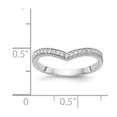 thumbnail image 7 of 14K White Gold Ring Band Wedding Diamond Round , Size 9, 7 of 7