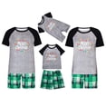 thumbnail image 4 of Eygvbb Christmas Pajamas Matching Family Baby Romper Raglan Short Sleeve Onesie Light Wreath Print Snap Closure Jumpsuit Soft Loungewear, 4 of 6