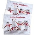 thumbnail image 4 of Marshmallow Snowmen Holiday Card Pack / 25 Seasonal Greeting Cards Including Envelopes / Whimsical Winter Happiness Food Design And Joyful Wishes Note, 4 of 9
