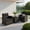 Black, variant on Resenkos 3-Piece Outdoor Rattan Patio Furniture Set with Washable Cushions – Stylish Wicker Sofa & Coffee Table for Patio, Poolside, or Garden