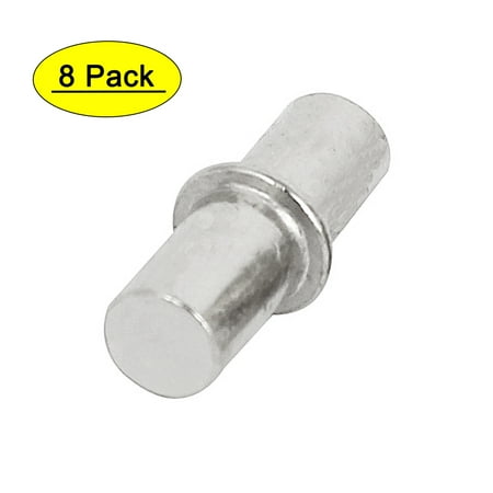 

Cabinet Wardrobe Shelf Support Pins Studs Pegs Silver Tone 6mmx19mm 8pcs