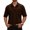 12#Coffee, variant on Men's Polo Shirts Short Sleeve Quick Dry Outdoor Golf Sports Shirts with Pocket Coffee L