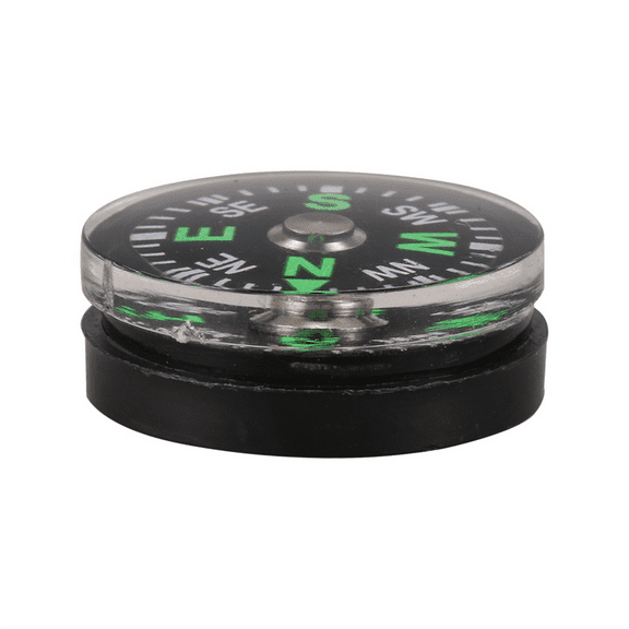 10X Oil Filled Button Compass - Ultra Compact 20mm - Mini SAS Survival