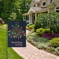 thumbnail image 2 of Yayeee Garden Flag 12" x 18" Double Sided Outdoor Yard Lawn Holiday Decorations, Blue Christmas Light, 2 of 6