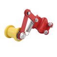 thumbnail image 3 of Tensor de cadena atornillable y ajustador de rodillos para motocicletas, vehículos todo terreno, motos de cross, rojo y amarillo, Reino Unido, 3 of 4