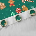 thumbnail image 4 of Feelyou Lollipop Candy Blackout Curtains Set of 2 (52x84 Each), Kawaii Gingerbread Man Window Curtains, Cartoon Christmas Style Curtains and Drapes, Blackout Curtains Room Decor, 4 of 6