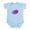 Sky Blue, variant on CafePress - Bigger Jellybean Purple Infant Bodysuit - Baby Light Bodysuit, Size Newborn - 24 Months