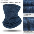 thumbnail image 4 of 2 Pack Winter Masks for Men Women Face Cover Thermal Skin-Friendly Tube Neck Warmer Navy Blue, 4 of 7