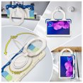 thumbnail image 4 of FJLBDE Case for Lenovo Tab P11/Tab P11 Plus 11 inch with 360 Kickstand, Shoulder Strap Carrying Protective Cover, Multicolor Blue, 4 of 6