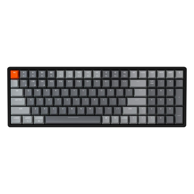Keychron K4 Wireless Bluetooth/USB Wired Gaming Mechanical Keyboard, Compact 100 Keys RGB LED Backlit Gateron Brown Switch N-Key Rollover, Aluminum F