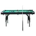 thumbnail image 4 of SEGMART Billiards Table - Portable Pool Table - Includes Full Set of Balls, 2 Cue Sticks, Chalk, and Felt Brush， Space-Saving Entertainment, Green, 4 of 10